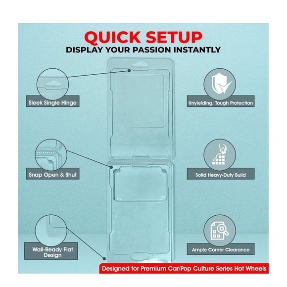 25 Pk Protector Cases For Hot Wheels Premium Retro Entertainment Pop Car Culture - Picture 2 of 6